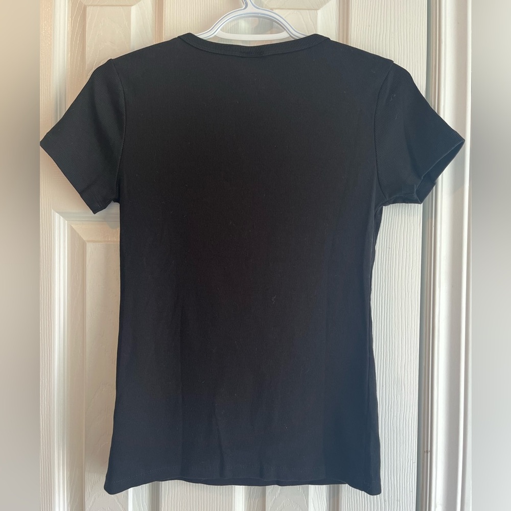 H&M | Ribbed fitted t-shirt - Picture 4 of 6